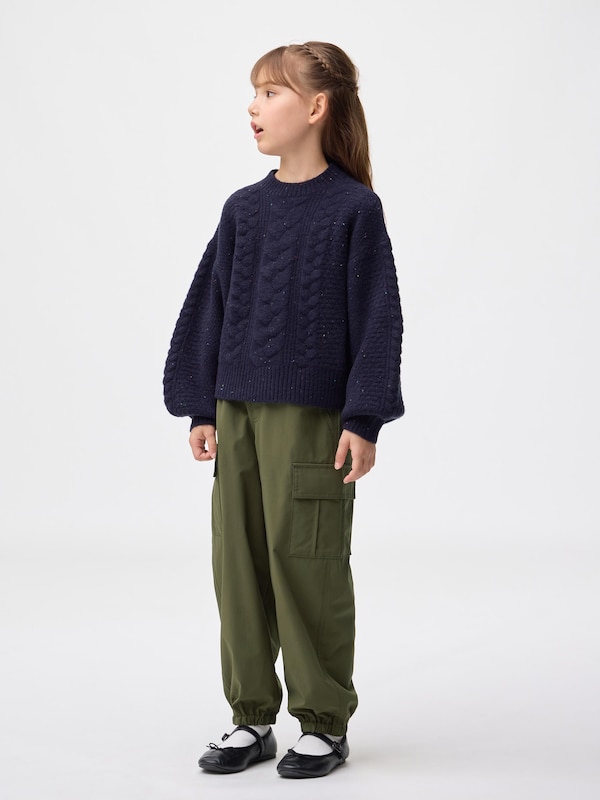 KIDS(男女兼用)ドライワイドカーゴジョガーパンツ+E