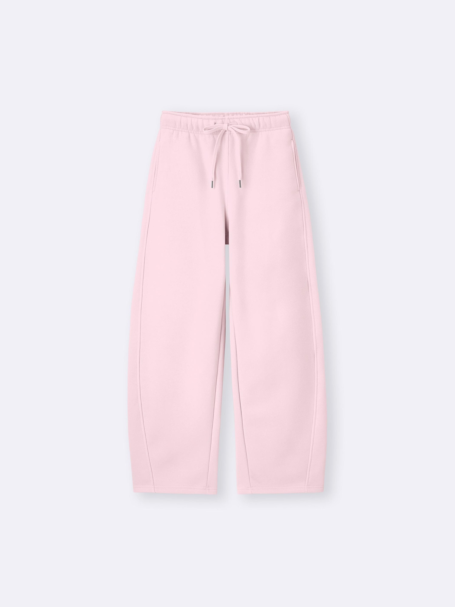 GU公式 | ヘビーウェイトスウェットバレルレッグパンツ+EC(丈長め77.5cm)