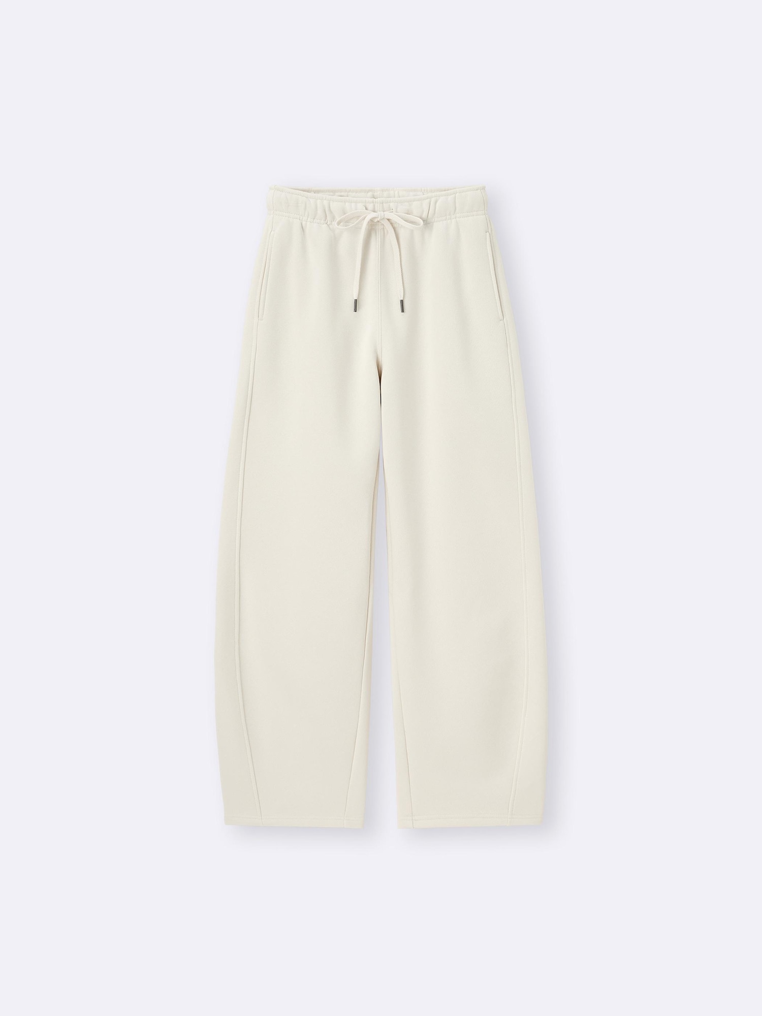 グロウエッセンス GU公式 | ヘビーウェイトスウェットバレルレッグパンツ+EC(丈長め77.5cm)