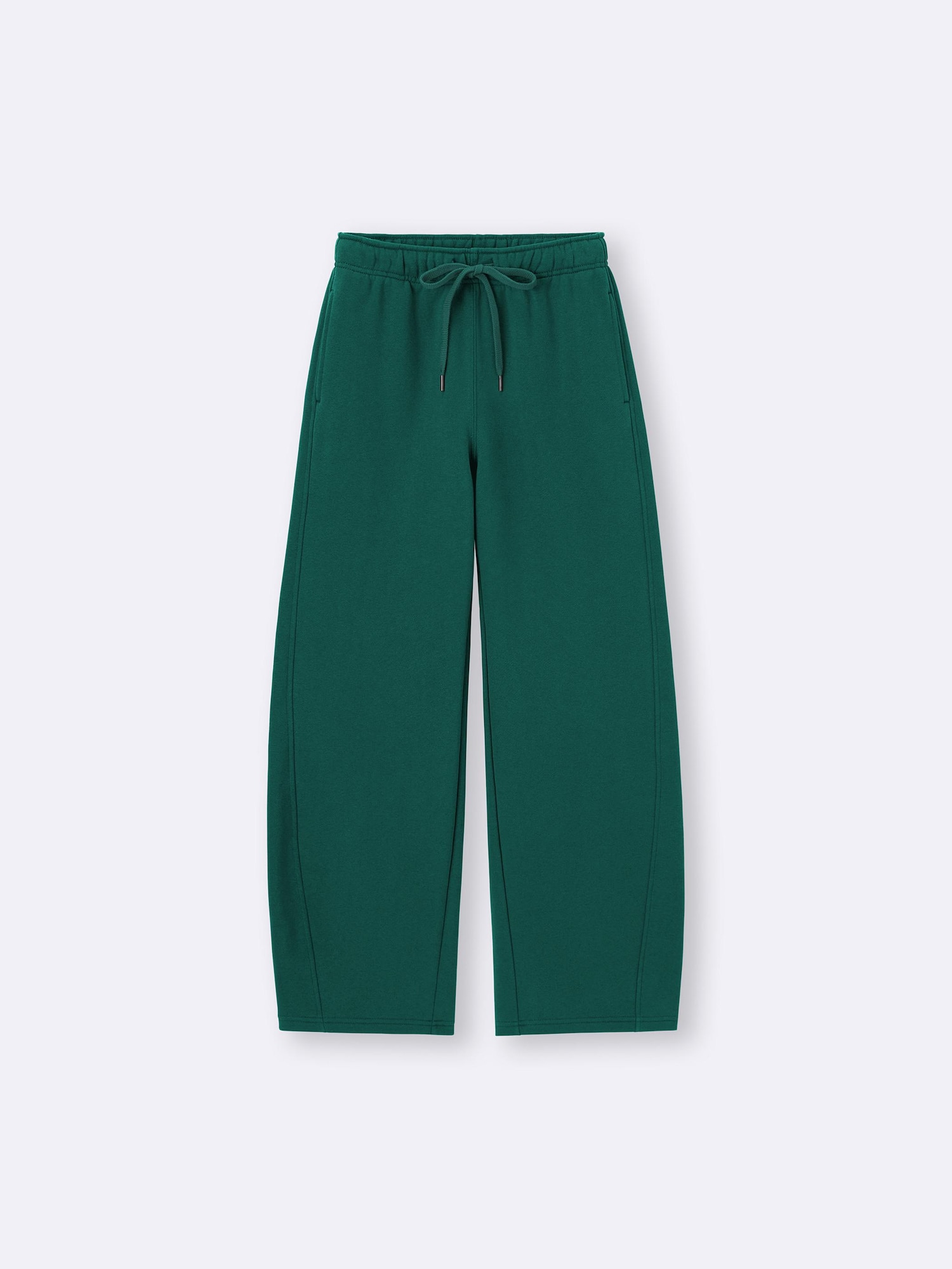 GU公式 | ヘビーウェイトスウェットバレルレッグパンツ+EC(丈長め77.5cm)