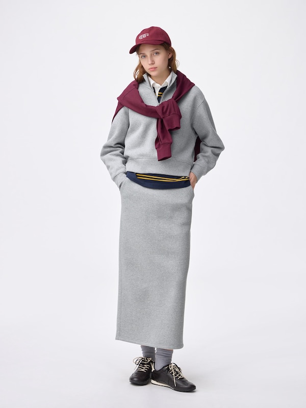 ヘビーウェイトスウェットナロースカート+EC(丈長め88.5～95.5cm)