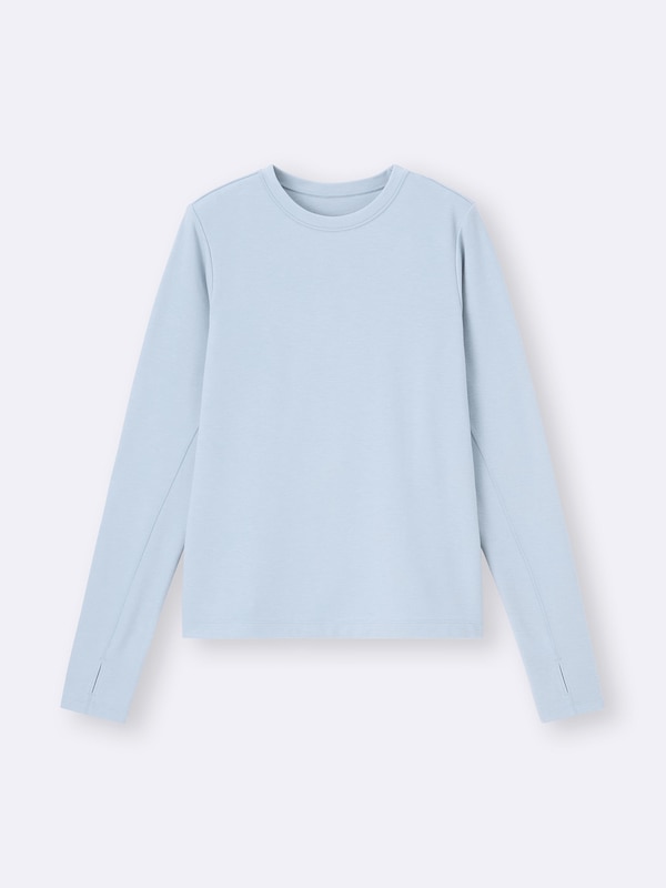 ウォームスムースクルーネックT(12分袖)