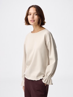 ブラッシュドリブプルオーバー