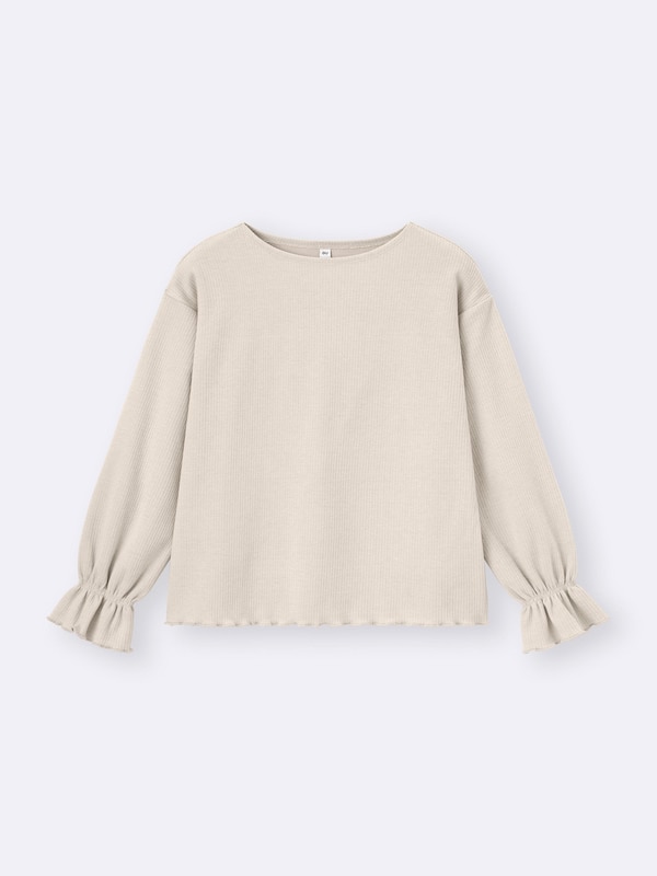 ブラッシュドリブプルオーバー