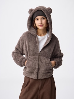 マシュマロフィールフルジップパーカ(クマ)