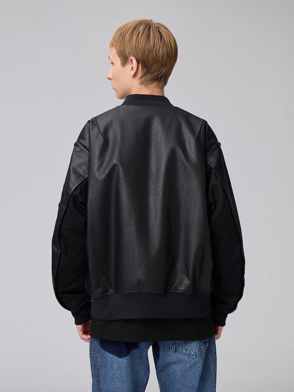 フェイクレザーリバーシブルブルゾン UNDERCOVER +X