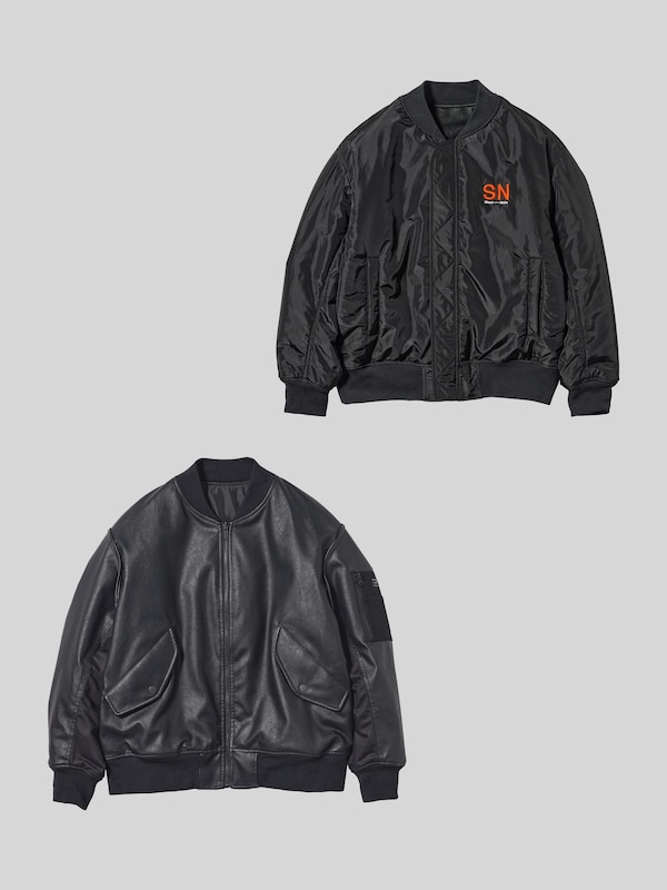 フェイクレザーリバーシブルブルゾン UNDERCOVER +X