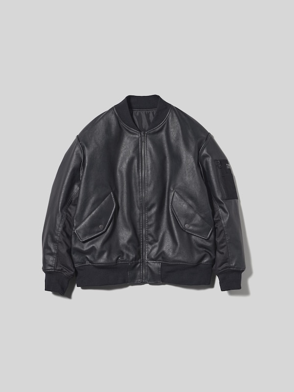 フェイクレザーリバーシブルブルゾン UNDERCOVER +X