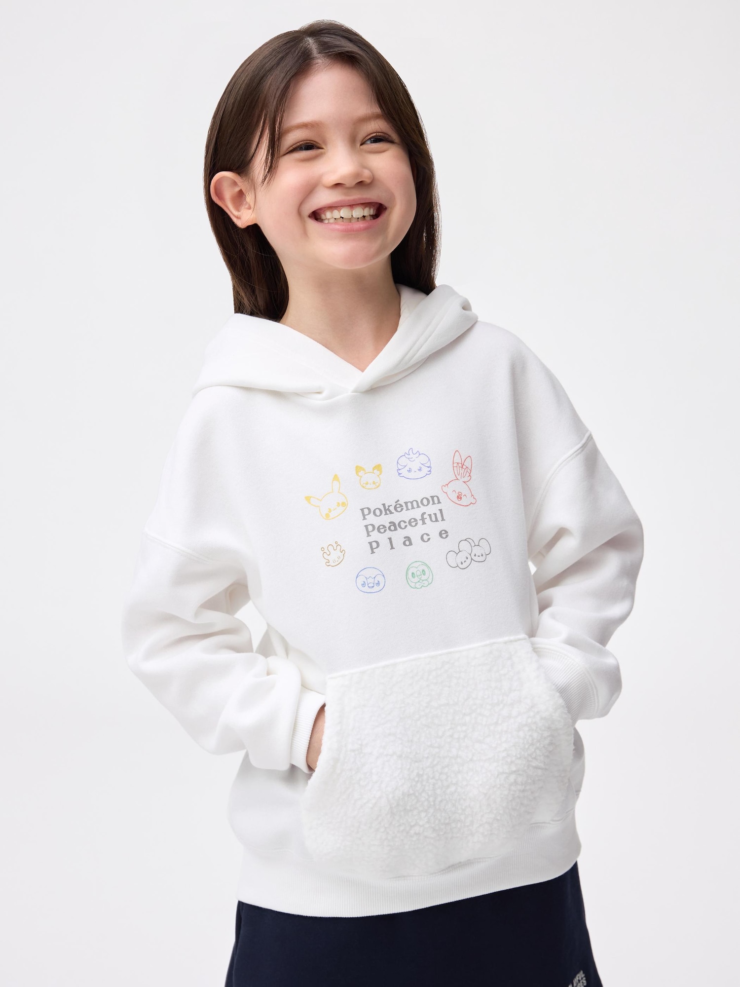 GU公式 | KIDS スウェットパーカ ポケピース(キッズ)