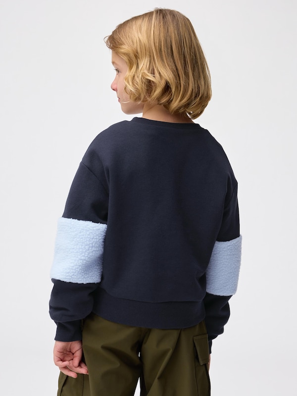 KIDS(男女兼用) ボアスリーブスウェットシャツ ポケピース