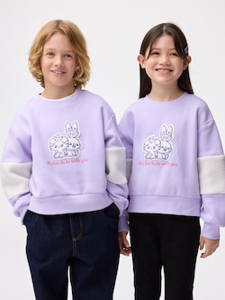 KIDS(男女兼用) ボアスリーブスウェットシャツ ポケピース