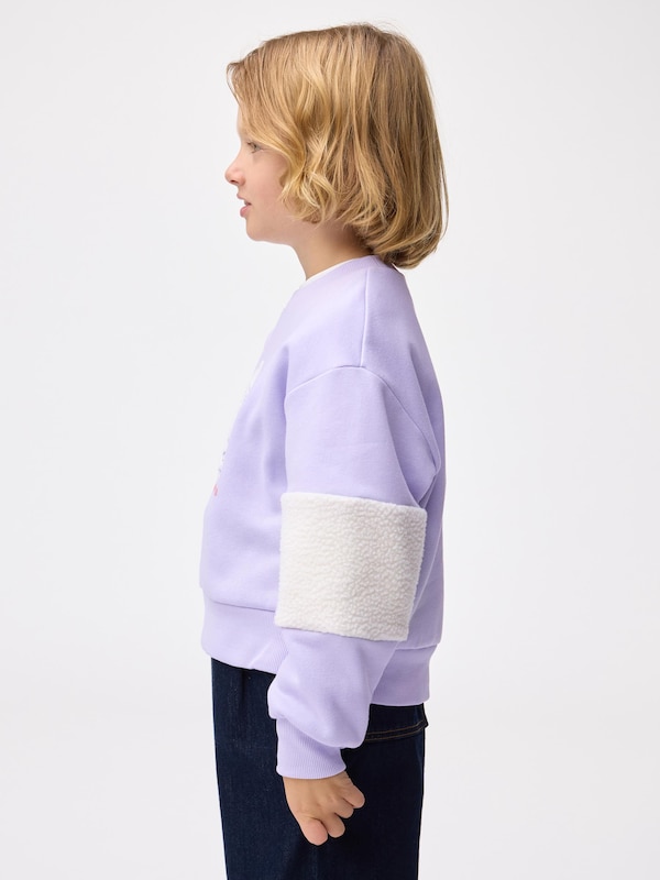 KIDS(男女兼用) ボアスリーブスウェットシャツ ポケピース