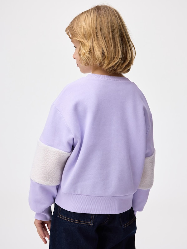 KIDS(男女兼用) ボアスリーブスウェットシャツ ポケピース