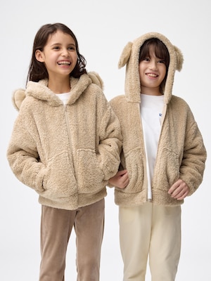 KIDSマシュマロフィールフルジップパーカ(ドッグ)