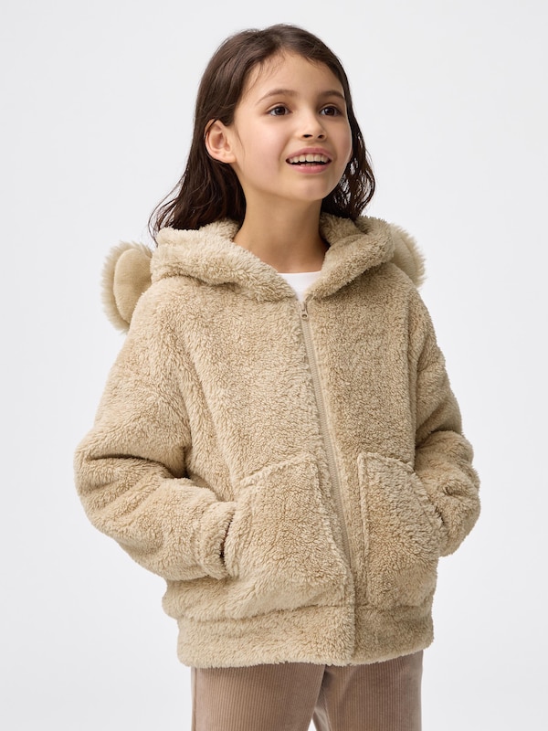 KIDS(男女兼用)マシュマロフィールフルジップパーカ(ドッグ)