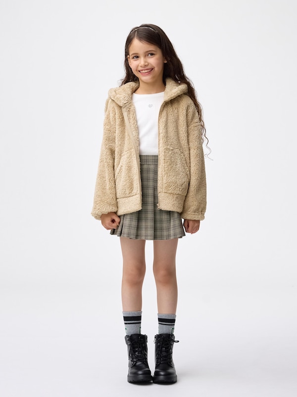 KIDS(男女兼用)マシュマロフィールフルジップパーカ(ドッグ)