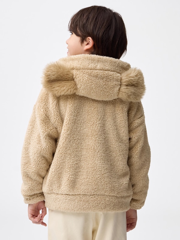 KIDS(男女兼用)マシュマロフィールフルジップパーカ(ドッグ)