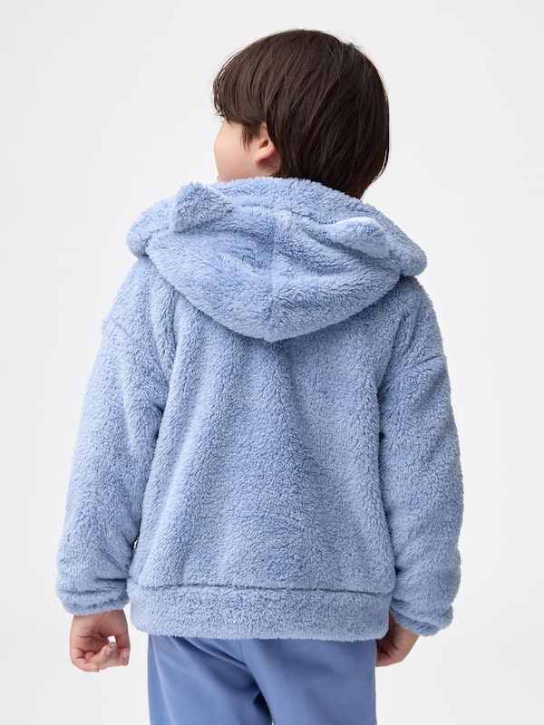 KIDS(男女兼用)マシュマロフィールフルジップパーカ(キャット)