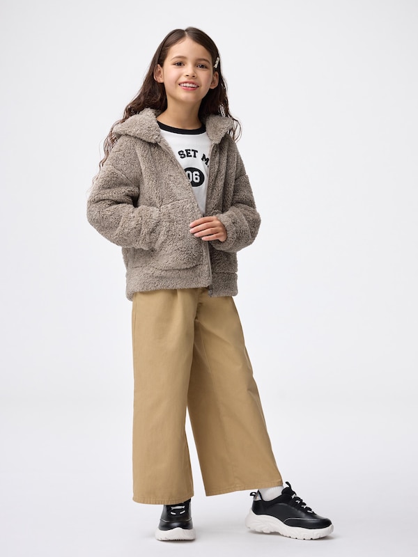 KIDS(男女兼用)マシュマロフィールフルジップパーカ(ベア)