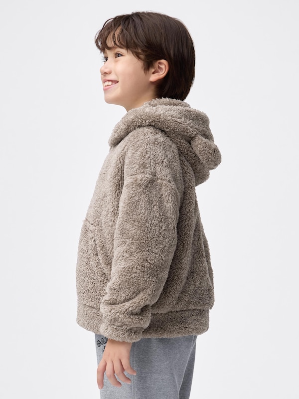 KIDS(男女兼用)マシュマロフィールフルジップパーカ(ベア)