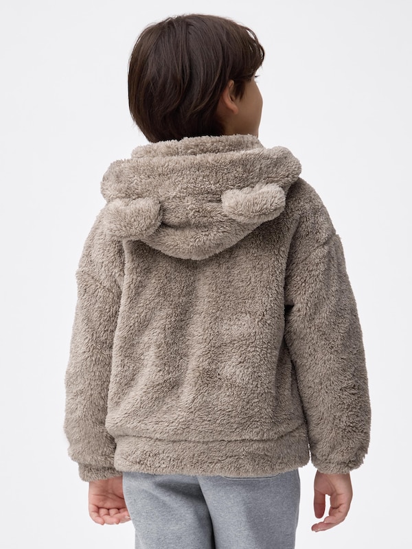 KIDS(男女兼用)マシュマロフィールフルジップパーカ(ベア)