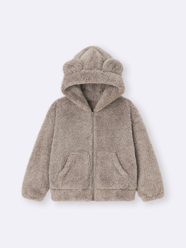 KIDS(男女兼用)マシュマロフィールフルジップパーカ(ベア)