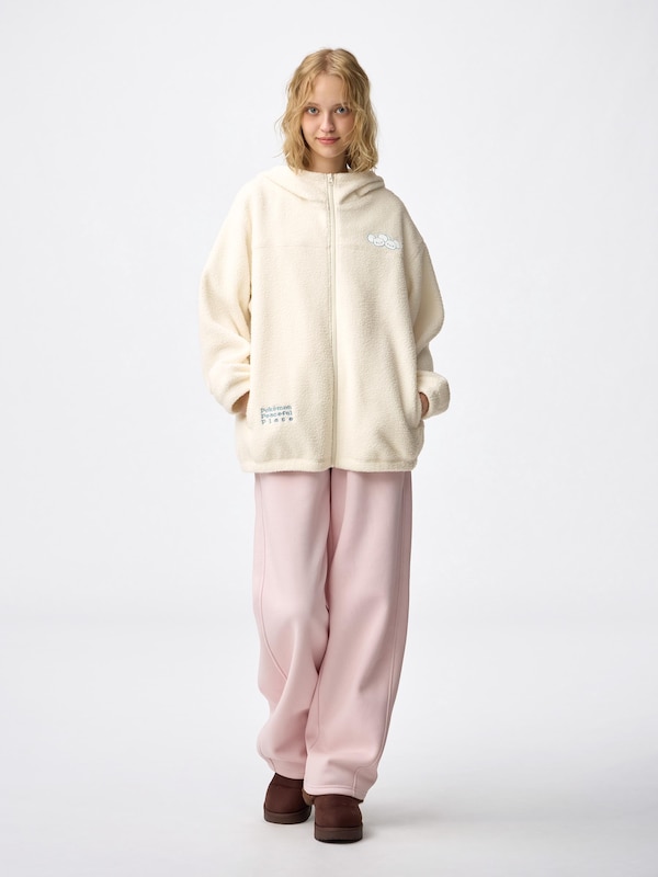 ボアフリースオーバーサイズジャケット ポケピース