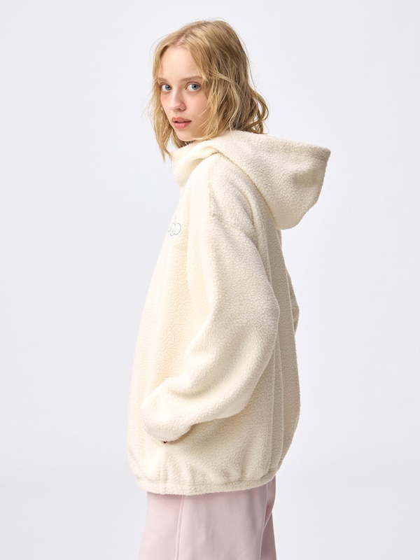 ボアフリースオーバーサイズジャケット ポケピース