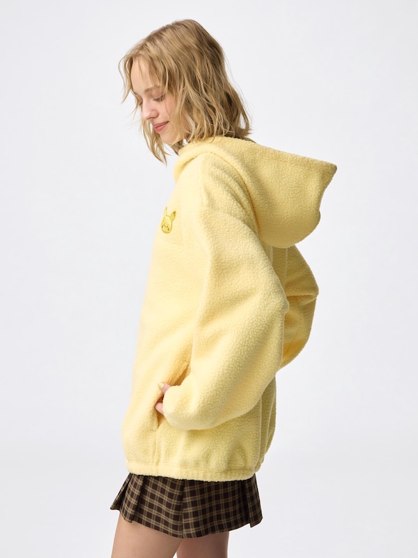 ボアフリースオーバーサイズジャケット ポケピース