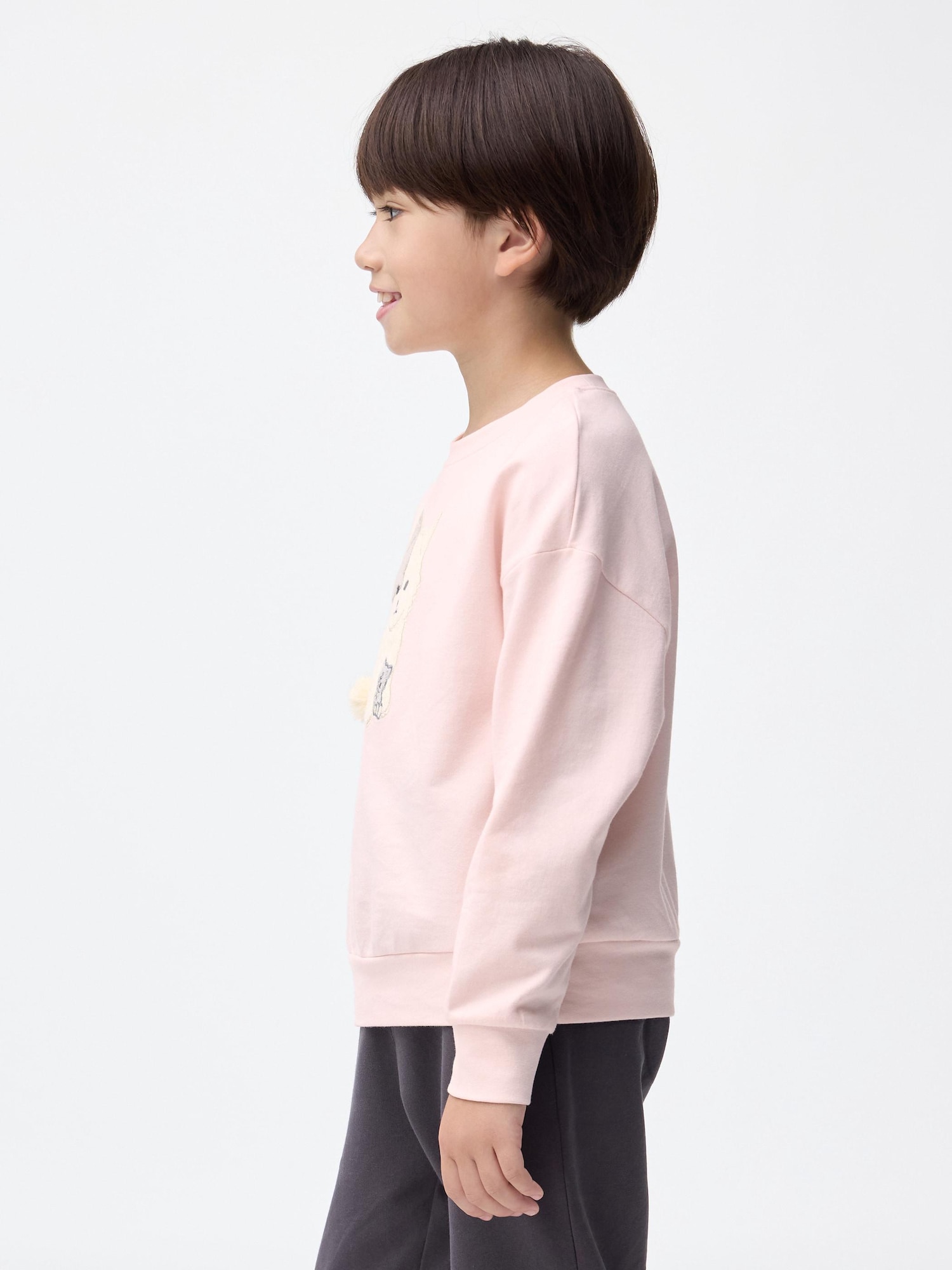 GU公式 | KIDS(男女兼用)コットンスウェットプルオーバー(キャット)