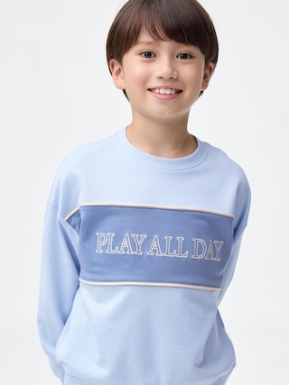 KIDS(男女兼用)コットンスウェットプルオーバー(ロゴ) 【KIDS・TEEN】 【キッズ Tシャツ・スウェット・ニット】【GU公式/ジーユー】 【LIGHT BLUE】 KIDS(男女兼用)コットンスウェットプルオーバー(ロゴ) 【KIDS・TEEN】 【キッズ Tシャツ・スウェット・ニット】【GU公式/ジーユー】 【LIGHT BLUE】