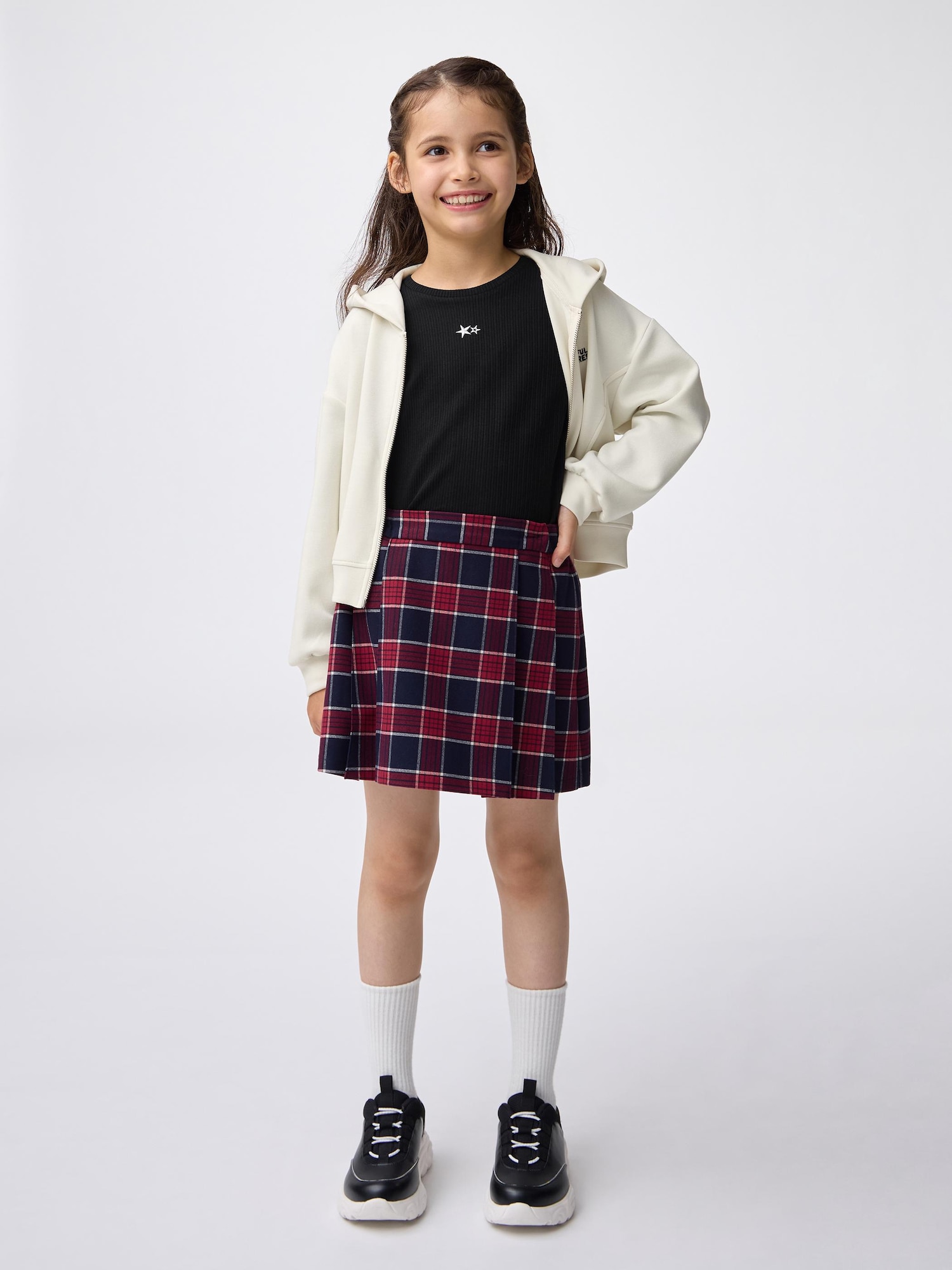 GU公式 | GIRLSプリーツミニスコート(チェック)