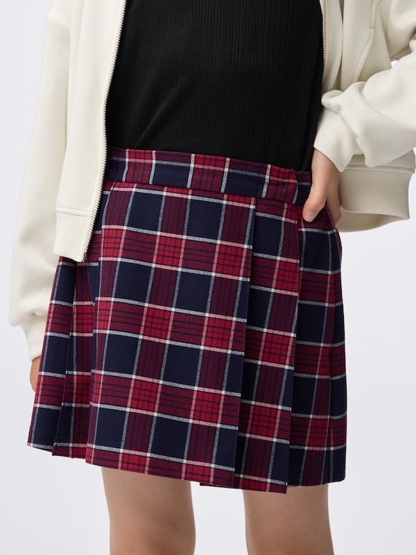 GIRLSプリーツミニスコート(チェック)