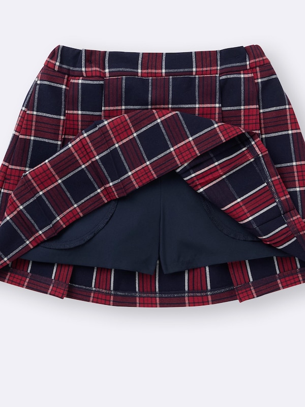 GIRLSプリーツミニスコート(チェック)