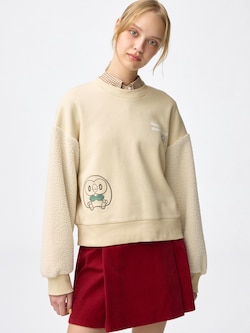 コンビネーションスウェットプルオーバー ポケピース