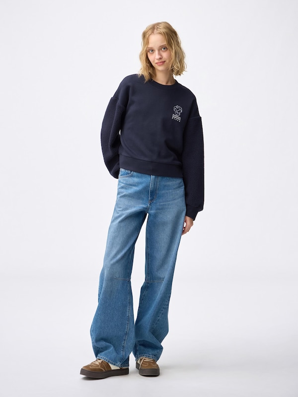 コンビネーションスウェットプルオーバー ポケピース