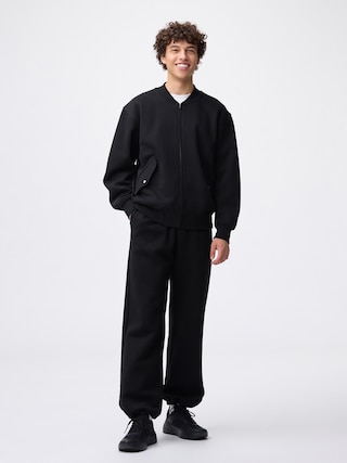 ヘビーウェイトスウェットワイドストレートパンツ+EC(丈長め77.0~81.0cm) 【メンズ】 【スウェット】【GU公式/ジーユー】 【BLACK】 ヘビーウェイトスウェットワイドストレートパンツ+EC(丈長め77.0~81.0cm) 【メンズ】 【スウェット】【GU公式/ジーユー】 【BLACK】