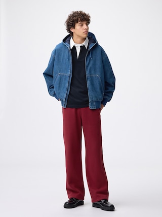 ヘビーウェイトスウェットワイドストレートパンツ+EC(丈長め77.0~81.0cm) 【メンズ】 【Tシャツ・カットソー】【GU公式/ジーユー】 【WINE】 ヘビーウェイトスウェットワイドストレートパンツ+EC(丈長め77.0~81.0cm) 【メンズ】 【Tシャツ・カットソー】【GU公式/ジーユー】 【WINE】