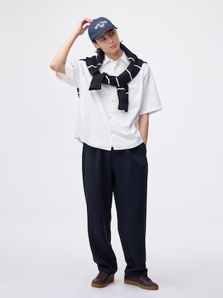パフスウェットキャロットパンツ+EC(丈長め78.0cm) 【メンズ】 【パンツ】【GU公式/ジーユー】 【NAVY】 パフスウェットキャロットパンツ+EC(丈長め78.0cm) 【メンズ】 【パンツ】【GU公式/ジーユー】 【NAVY】