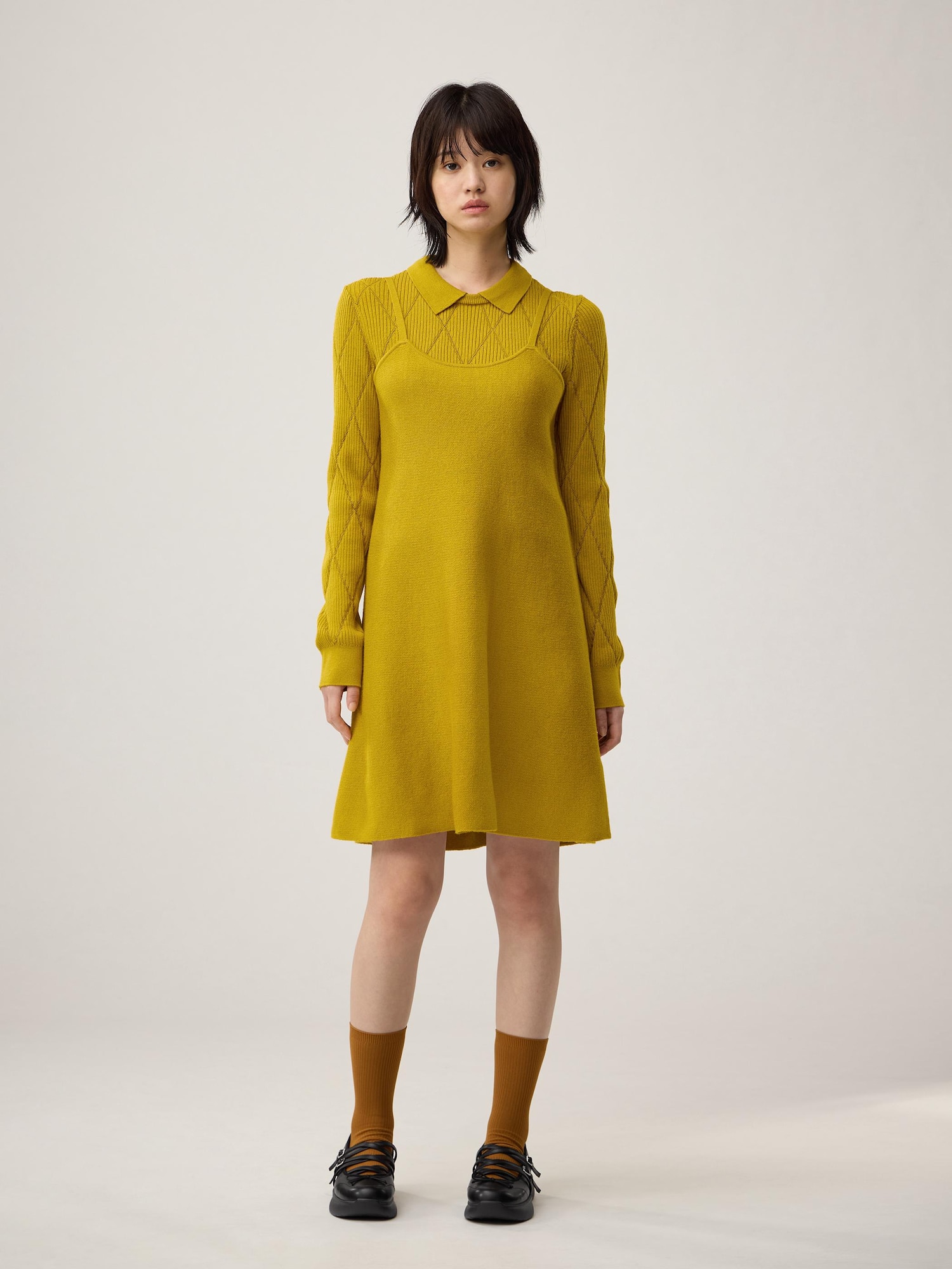 兩件式針織迷你連身裙rokh