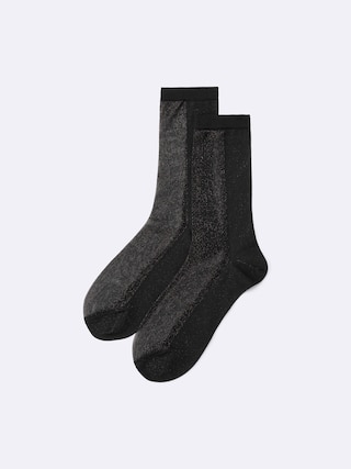クルーソックス(ドッキング)+E 【レディース】 【インナー・下着】【GU公式/ジーユー】 【BLACK】 クルーソックス(ドッキング)+E 【レディース】 【インナー・下着】【GU公式/ジーユー】 【BLACK】