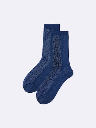 クルーソックス(ドッキング)+E 【レディース】 【インナー・下着】【GU公式/ジーユー】 【BLUE】 クルーソックス(ドッキング)+E 【レディース】 【インナー・下着】【GU公式/ジーユー】 【BLUE】