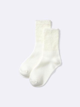 スタイルヒートクルーソックス(ブロッキング) 【レディース】 【インナー・下着】【GU公式/ジーユー】 【OFF WHITE】 スタイルヒートクルーソックス(ブロッキング) 【レディース】 【インナー・下着】【GU公式/ジーユー】 【OFF WHITE】