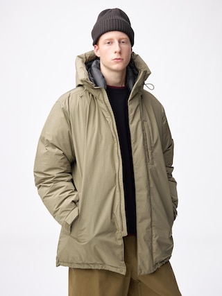 ウォームパデッドコート+EC 【メンズ】 【アウター】【GU公式/ジーユー】 【KHAKI】 ウォームパデッドコート+EC 【メンズ】 【アウター】【GU公式/ジーユー】 【KHAKI】