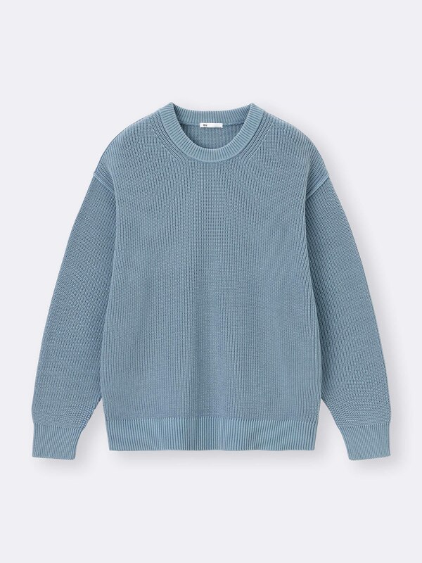 ウォッシュドリブクルーネックセーター+OS(米国仕様)