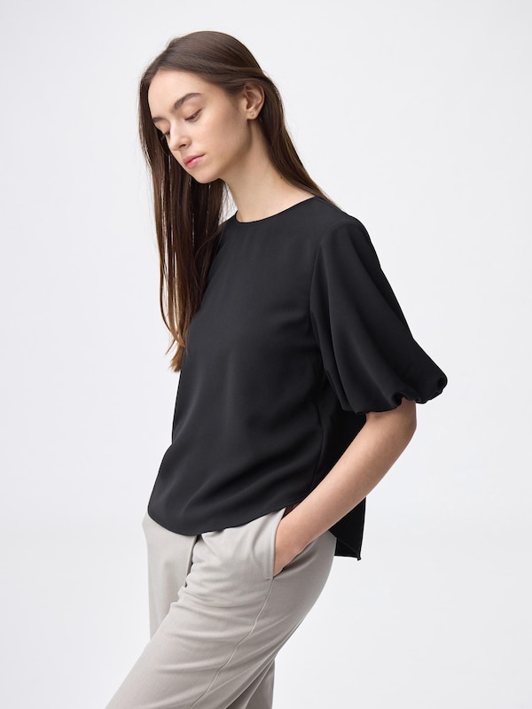 バブルスリーブブラウス(5分袖)Z