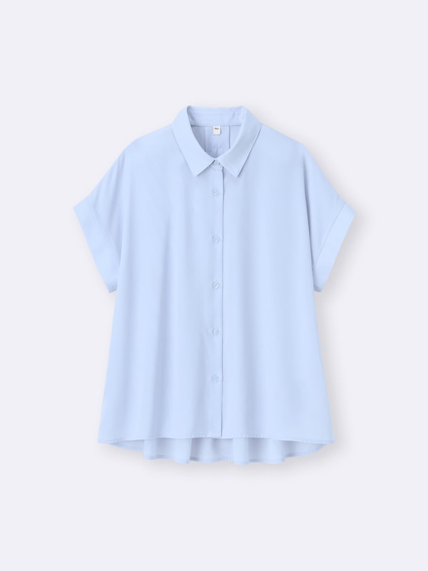 ドレープフレアシャツ(半袖)