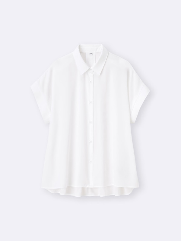 ドレープフレアシャツ(半袖)