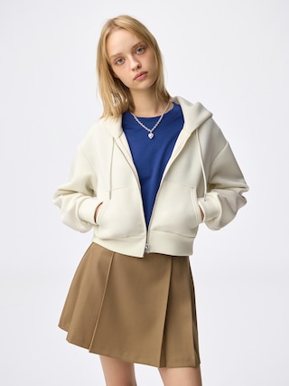 パフスウェットフルジップパーカ 【レディース】 【Tシャツ・カットソー・ブラフィール】【GU公式/ジーユー】 【NATURAL】 パフスウェットフルジップパーカ 【レディース】 【Tシャツ・カットソー・ブラフィール】【GU公式/ジーユー】 【NATURAL】