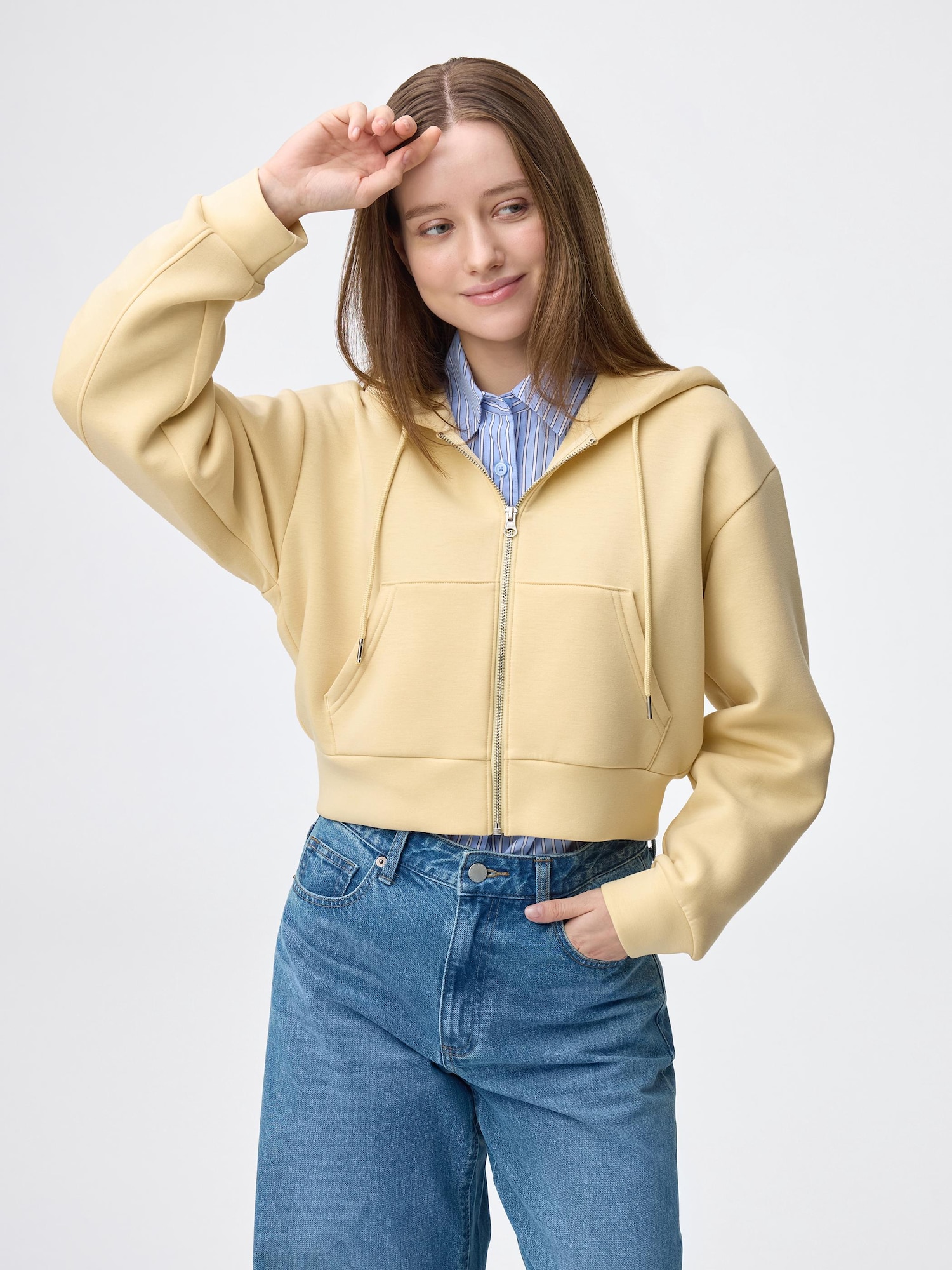 GU公式 | パフスウェットフルジップパーカ